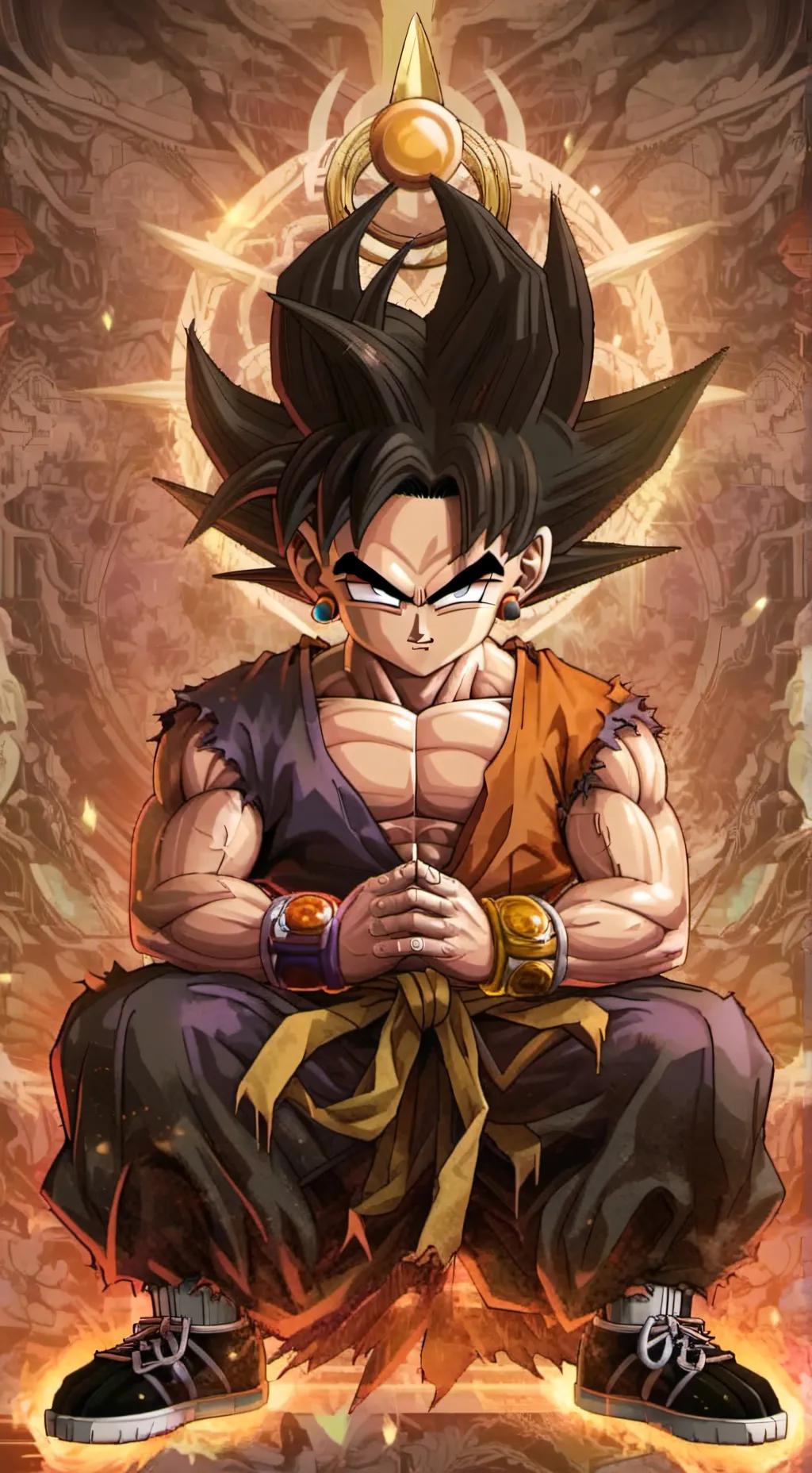 ai character: goku  background