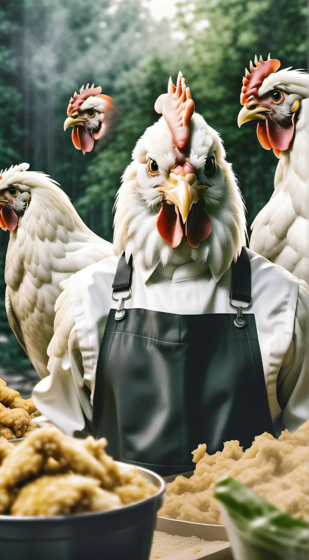 ai character: KFC being raided background