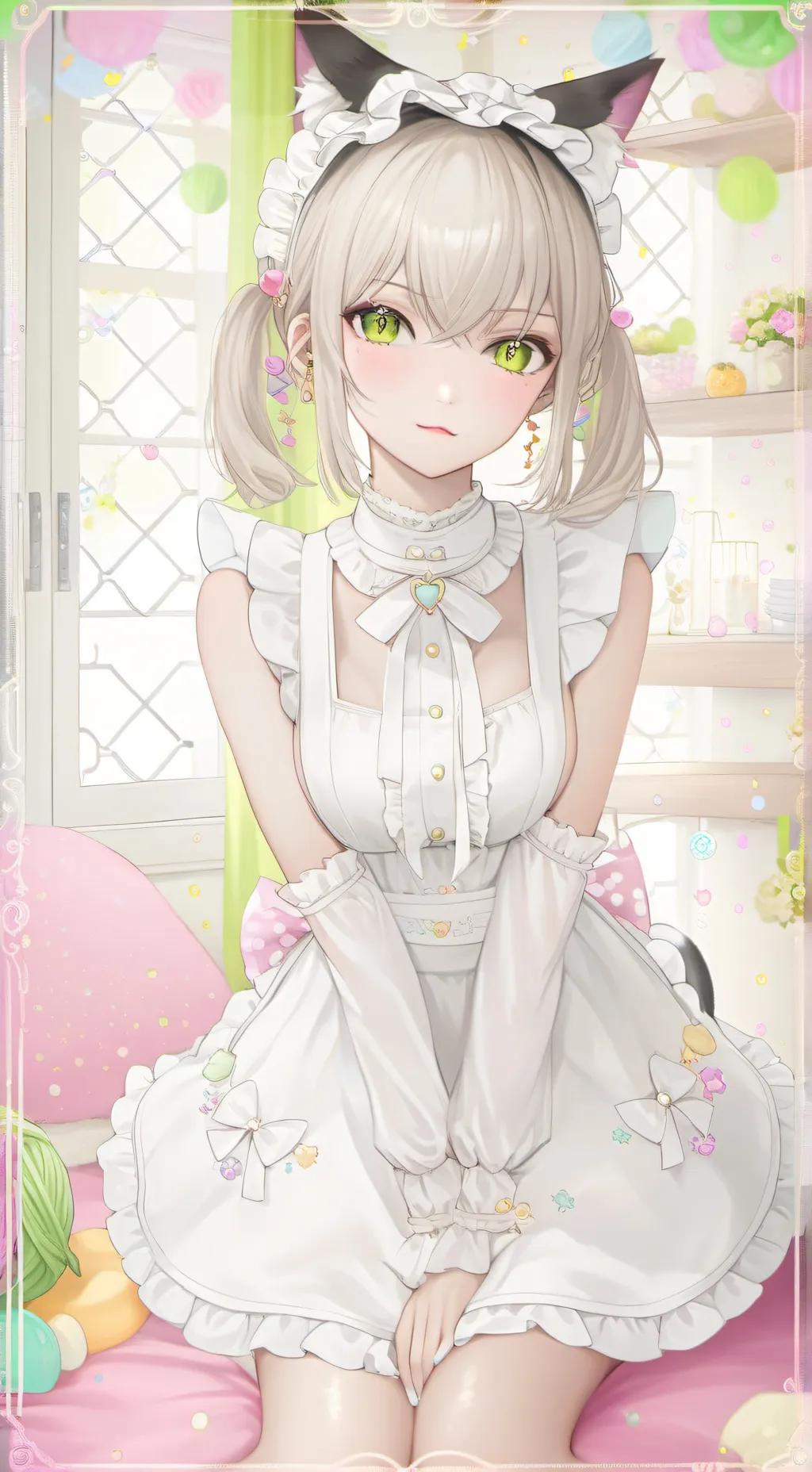 ai character: Maid Meowser background