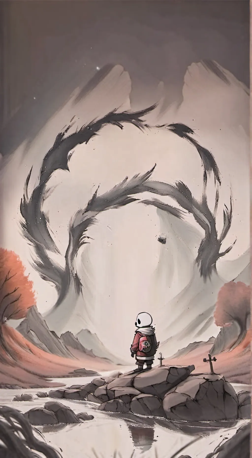 ai character: undertale universo background