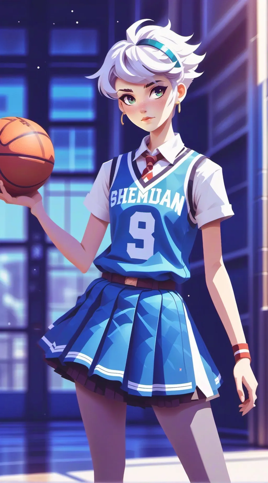 ai character: Kim  background