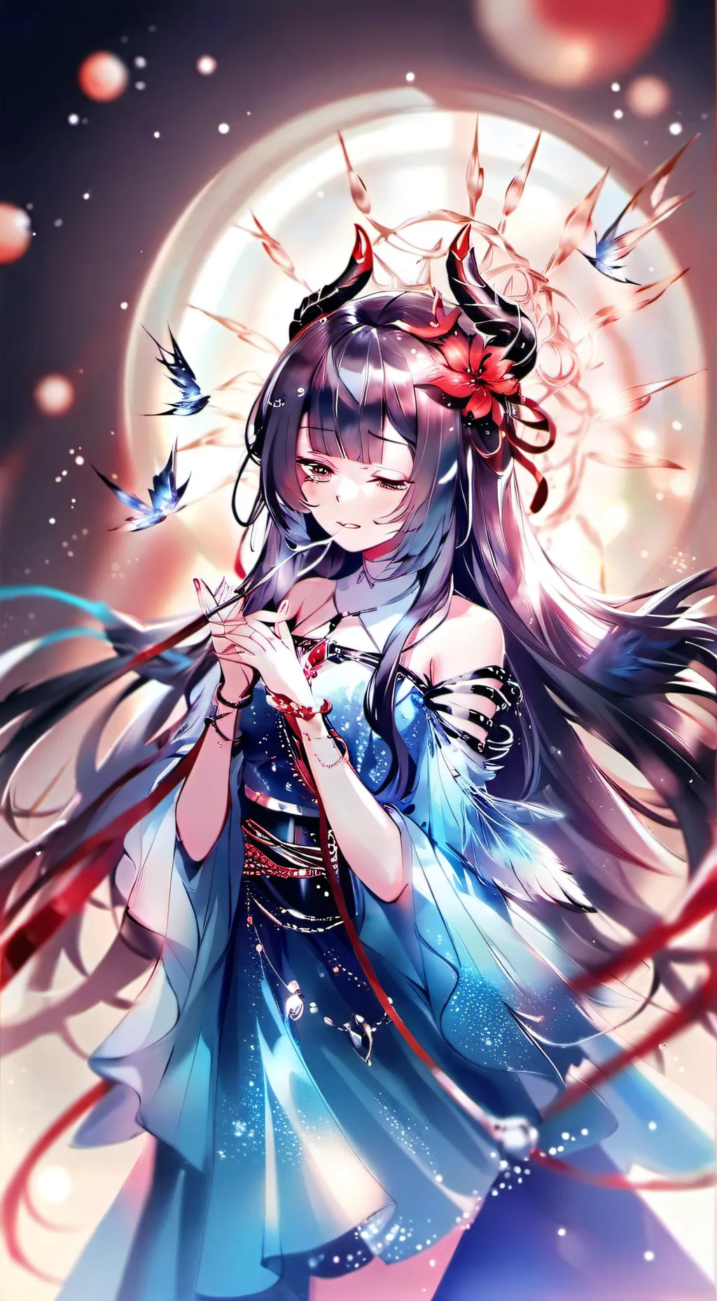 ai character: Columbina background