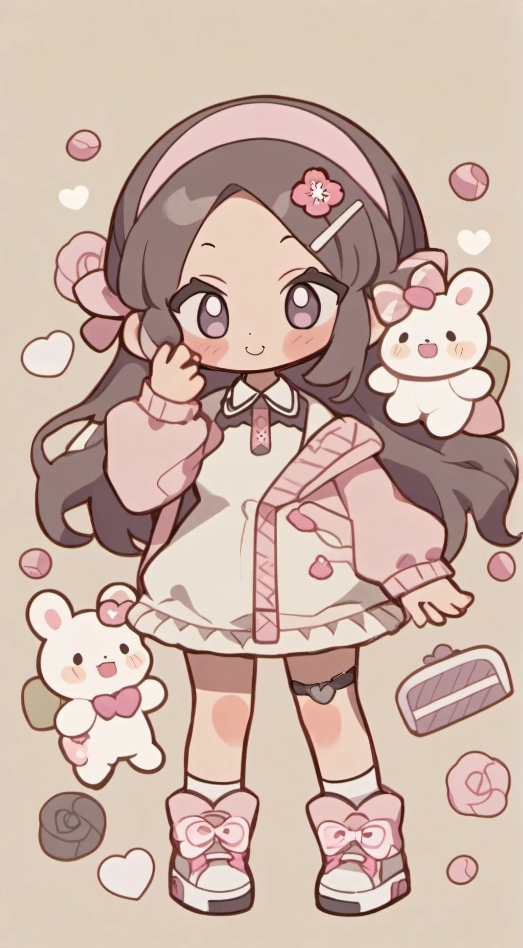 ai character: Nene  background