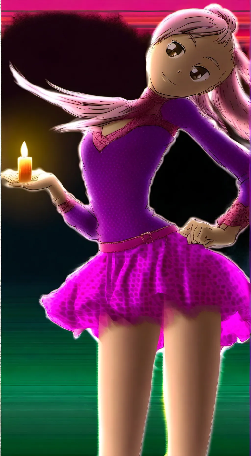 ai character: toy chica  background