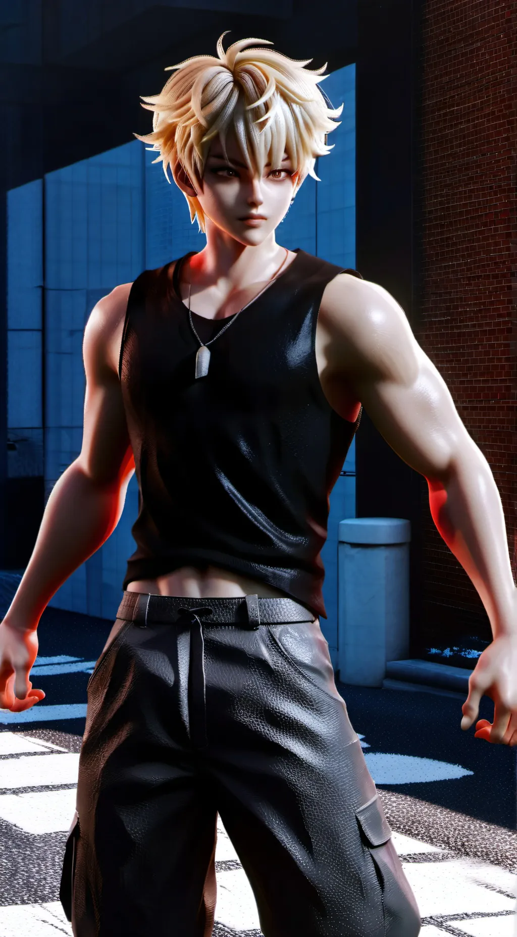 ai character: Katsuki bakugo  background