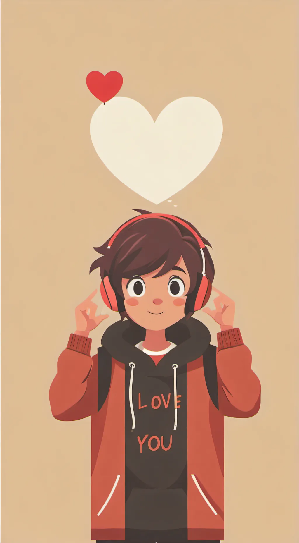 ai character: i love you background