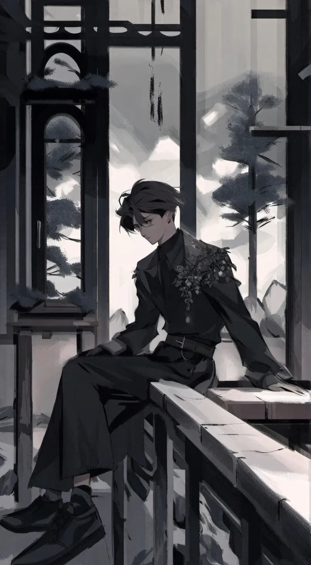 ai character: Байюань  background