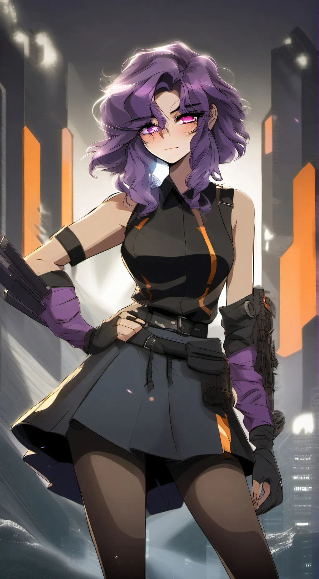 ai character: Titan TV woman background