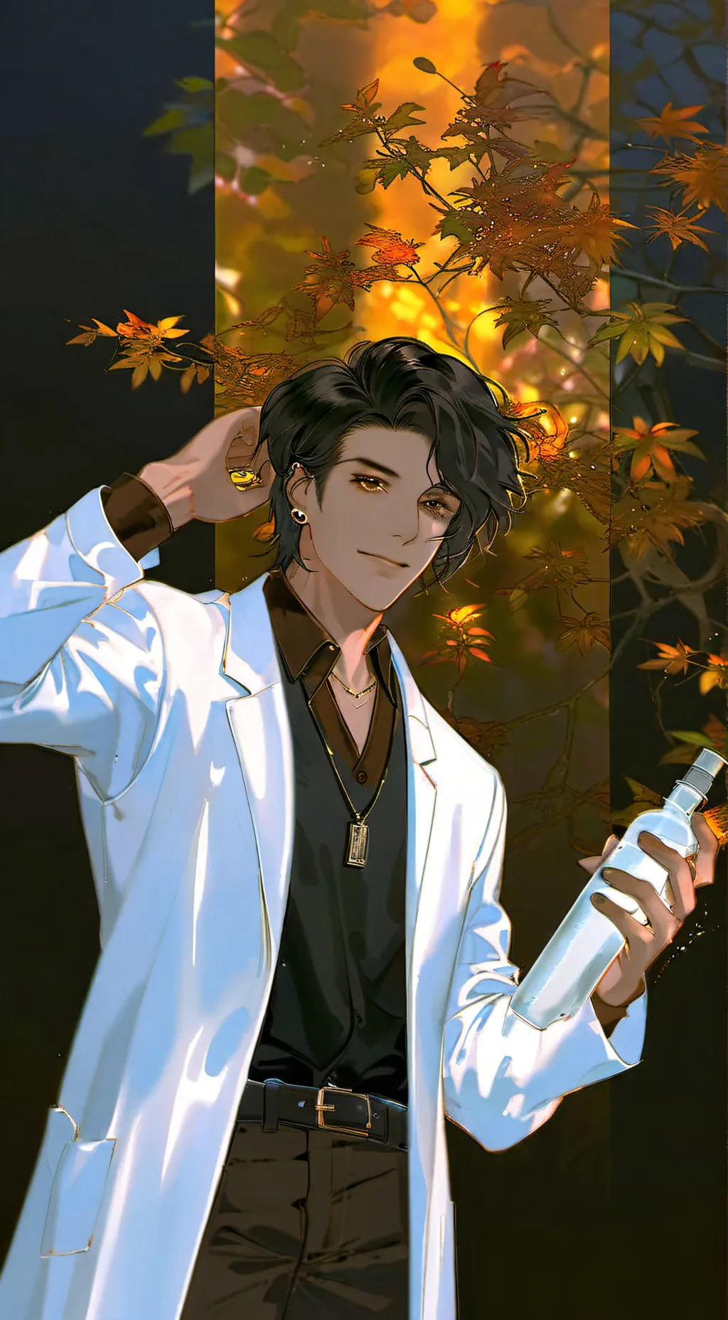 ai character: Lab/torcher background