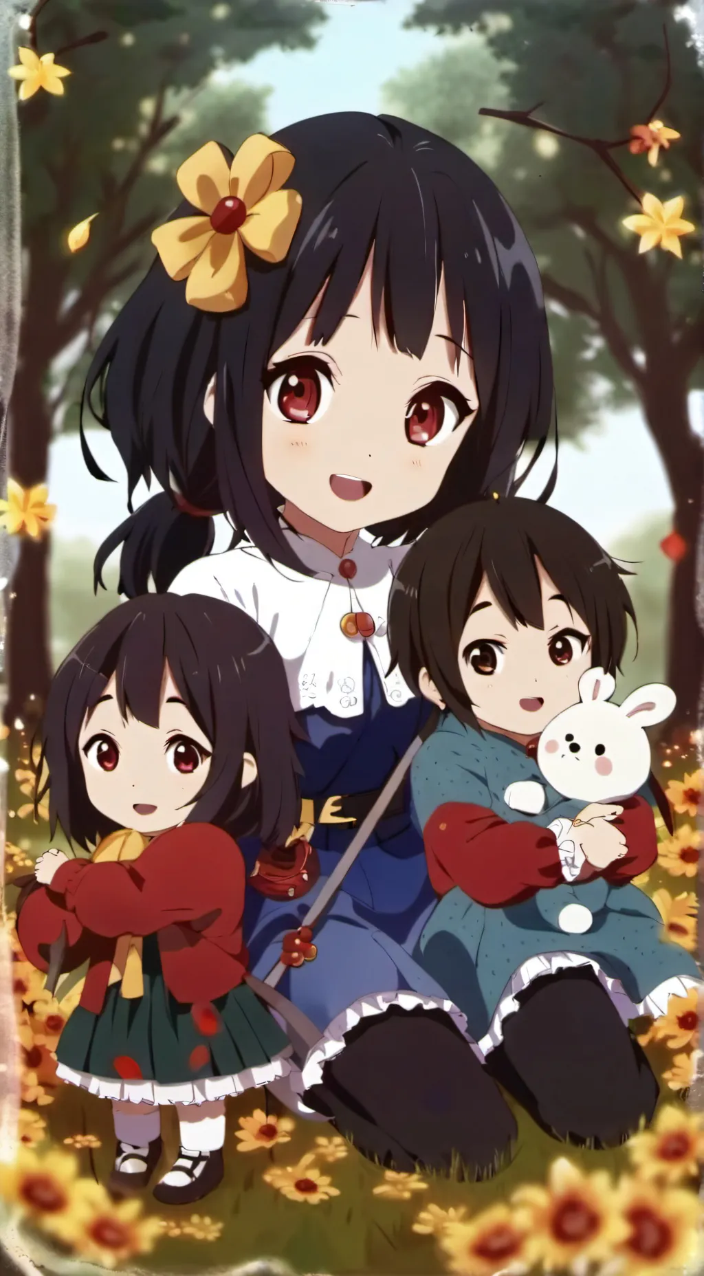 ai character: bebes en orfanato  background