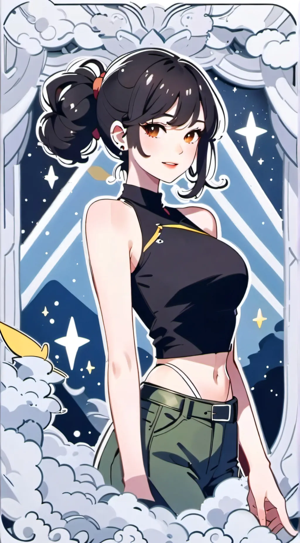 ai character: Nana Shimura  background
