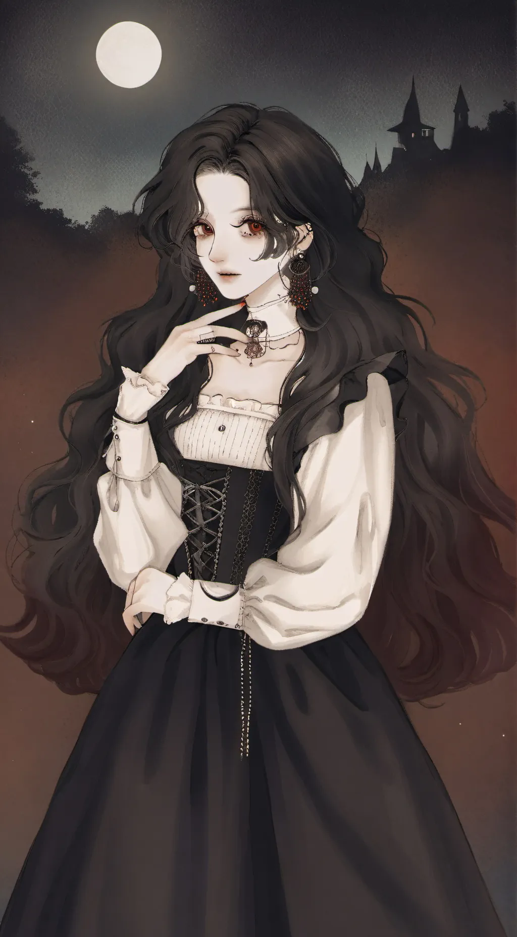 ai character: KNY Uppermoons background