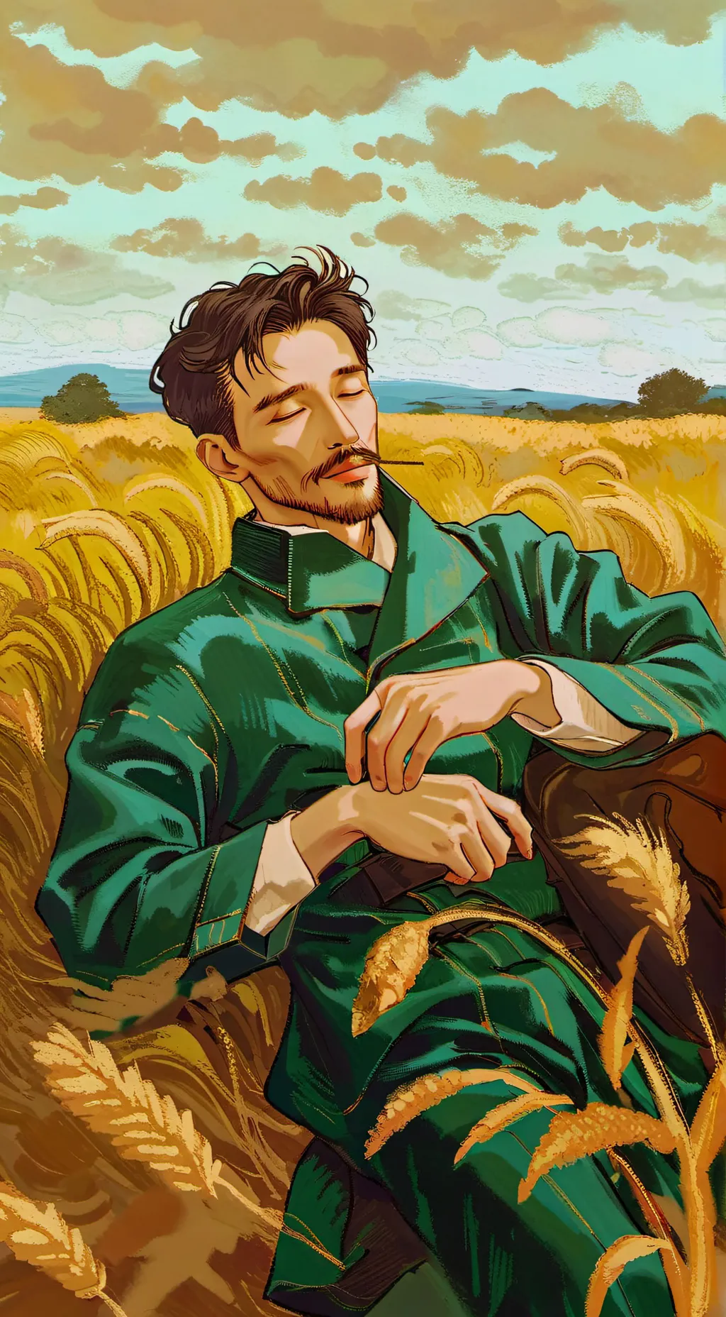 ai character: Bored background