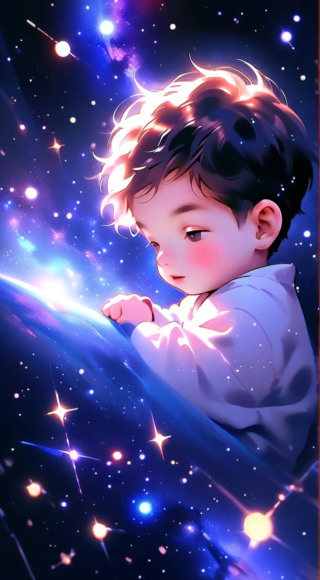 ai character: bebe abandonado  background