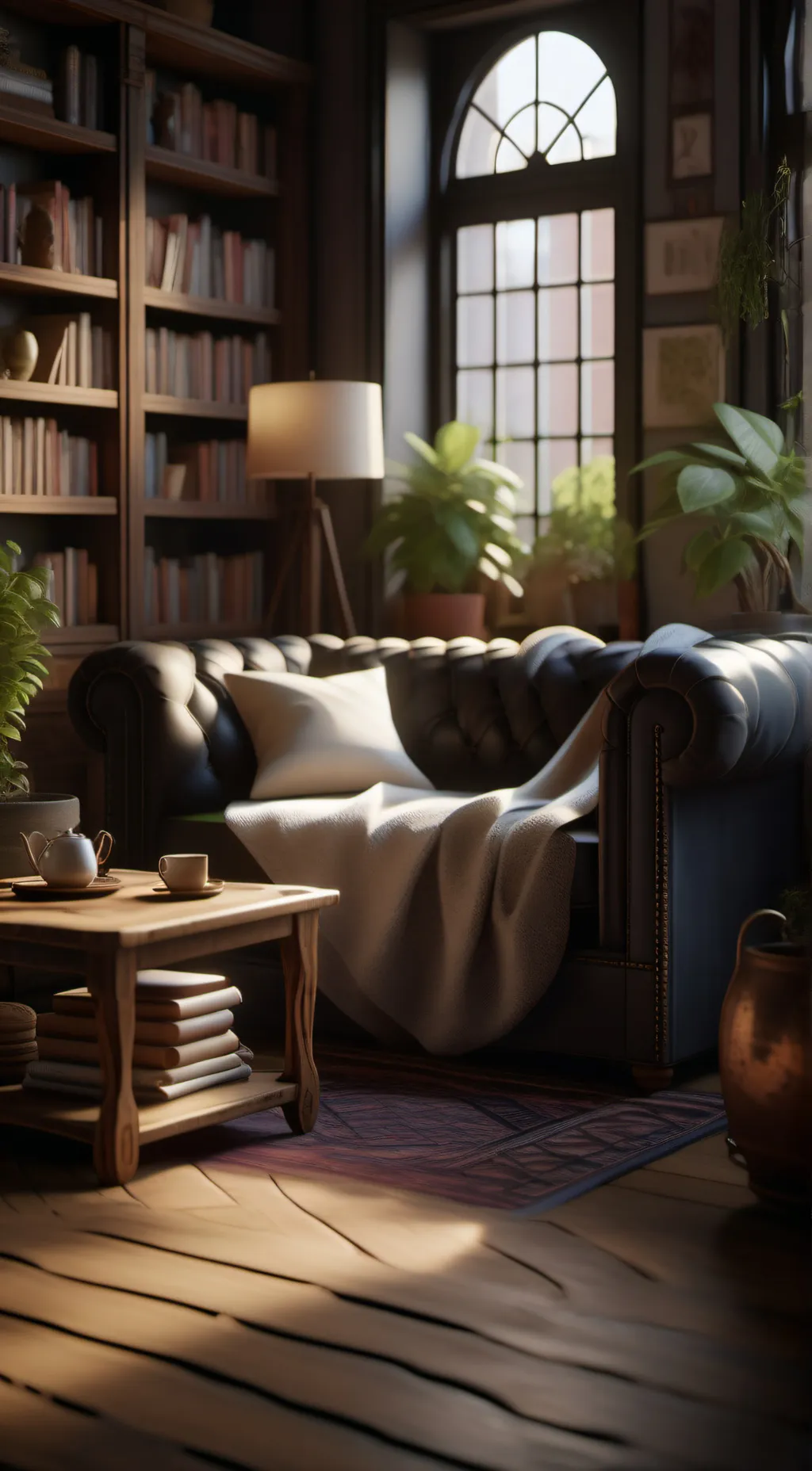 ai character: furry city background