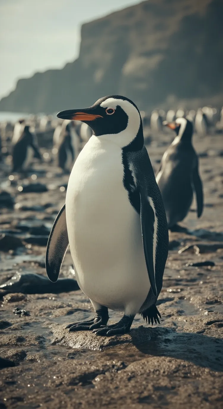 ai character: Penguin life background