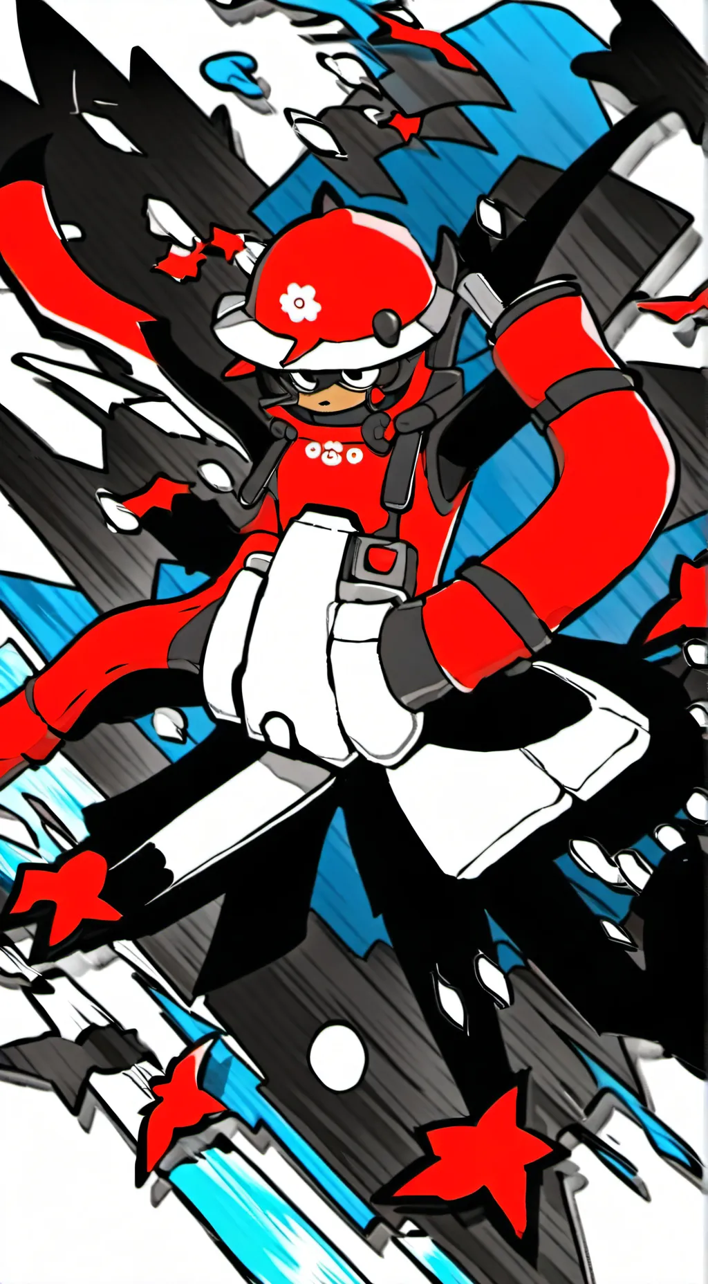 ai character: Mha storm background