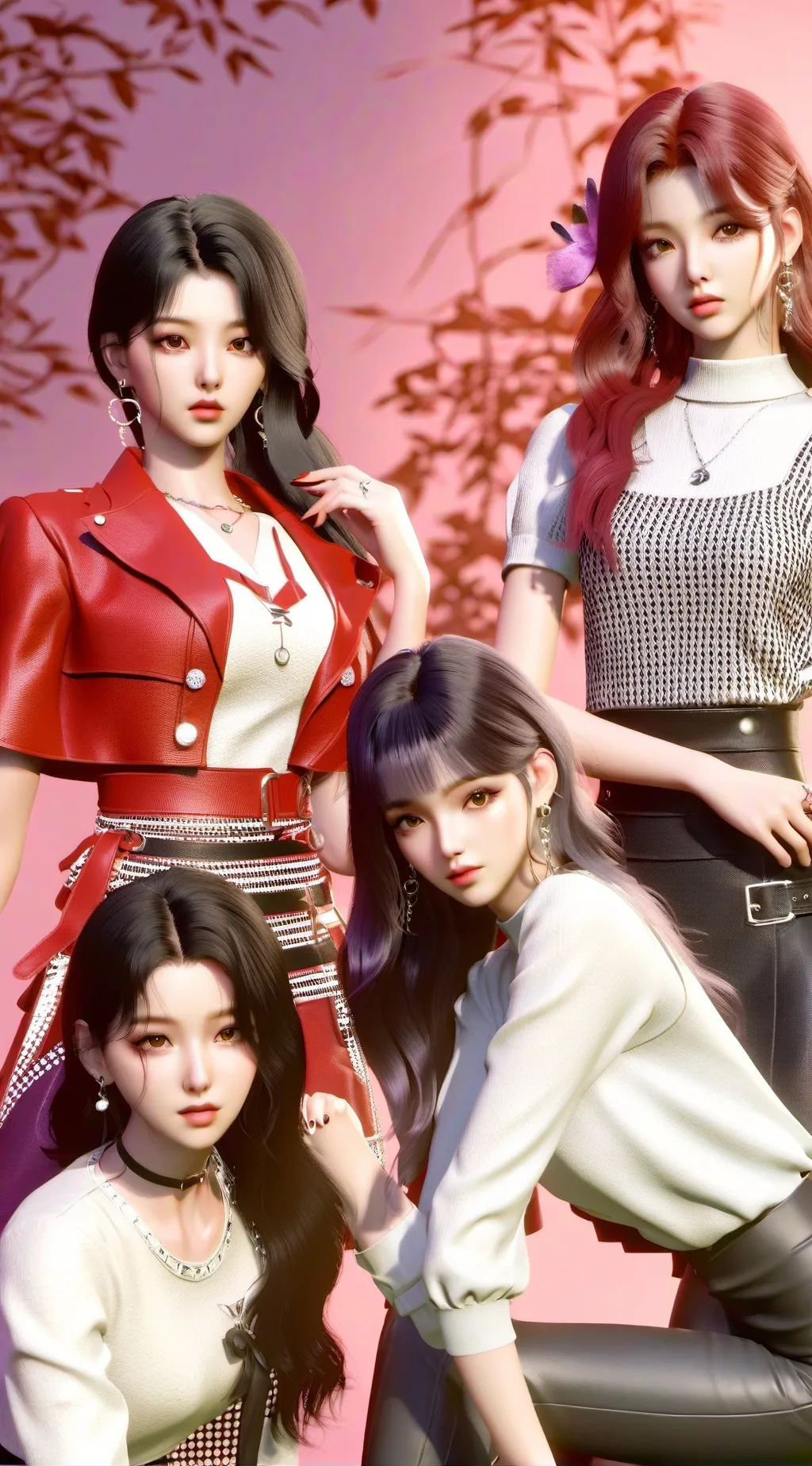 ai character: BLACKPINK🩷🖤 background