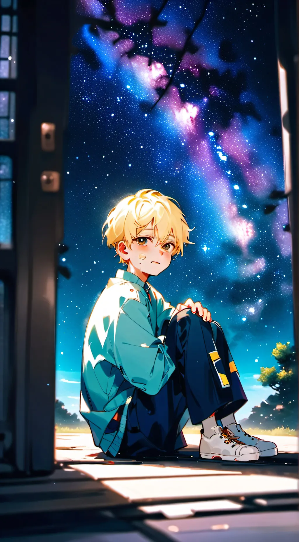 ai character: BakuDeku Breakdown background