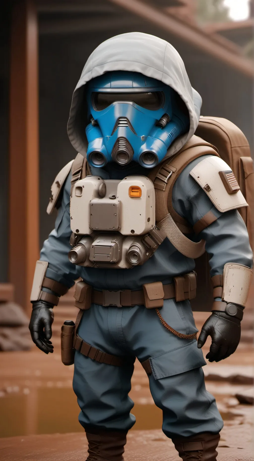 ai character: blue ඩා background