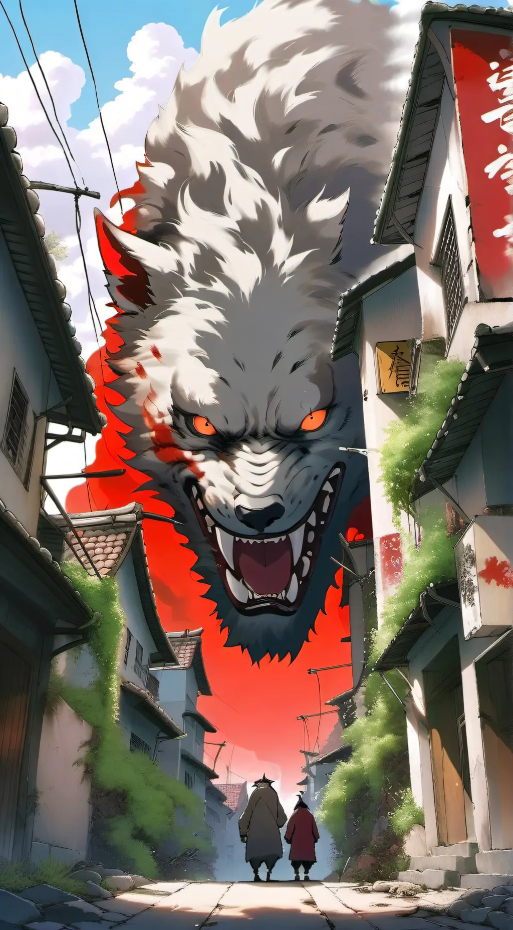 ai character: furry infection background