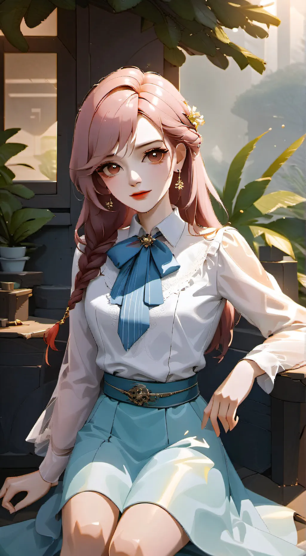 ai character: sus girl background