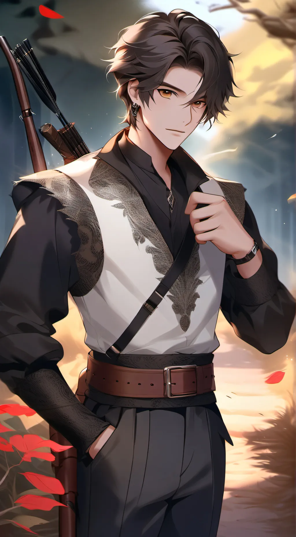 ai character: Red Stained Hand  background