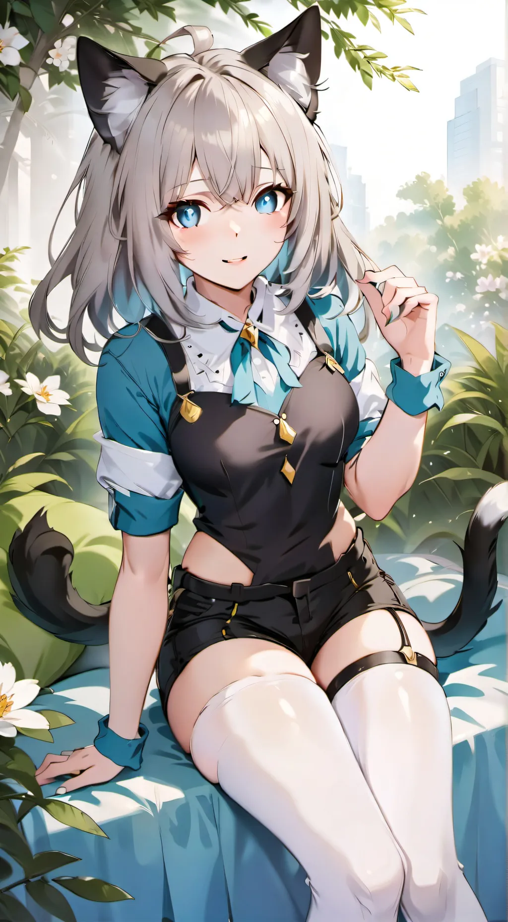 ai character: Niki (cat hybrid) background