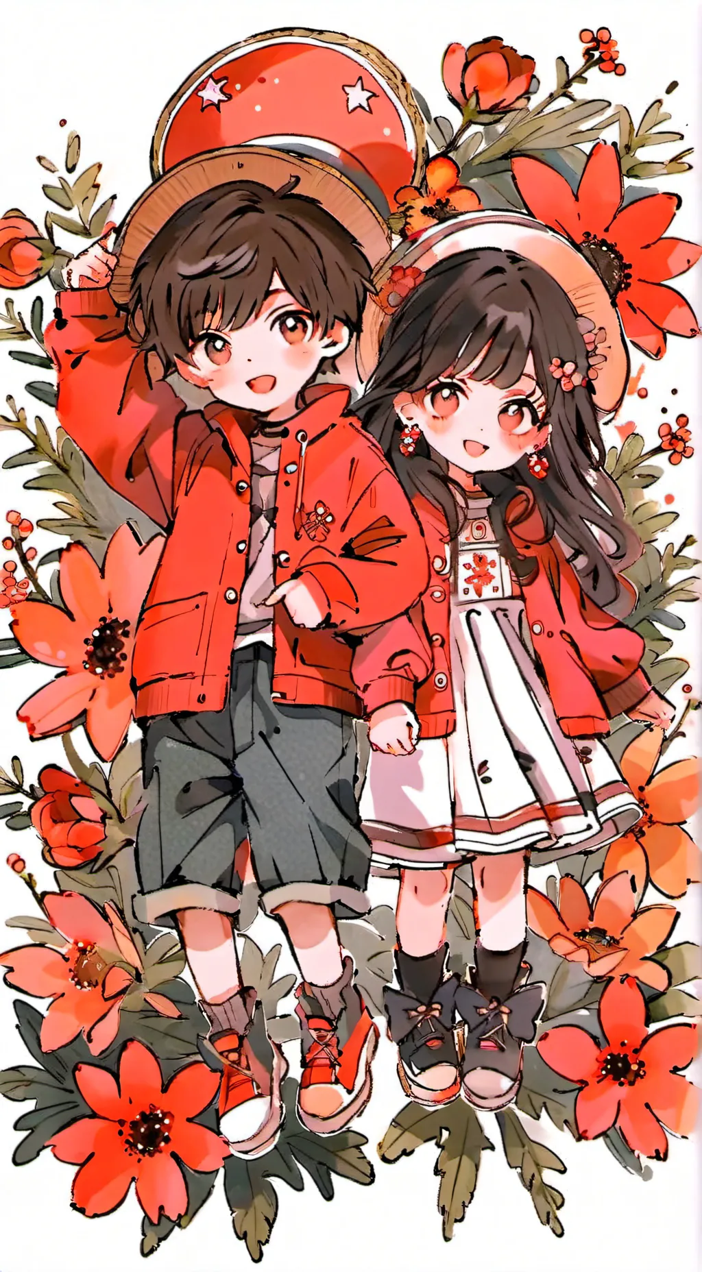 ai character: Anna and oliver background