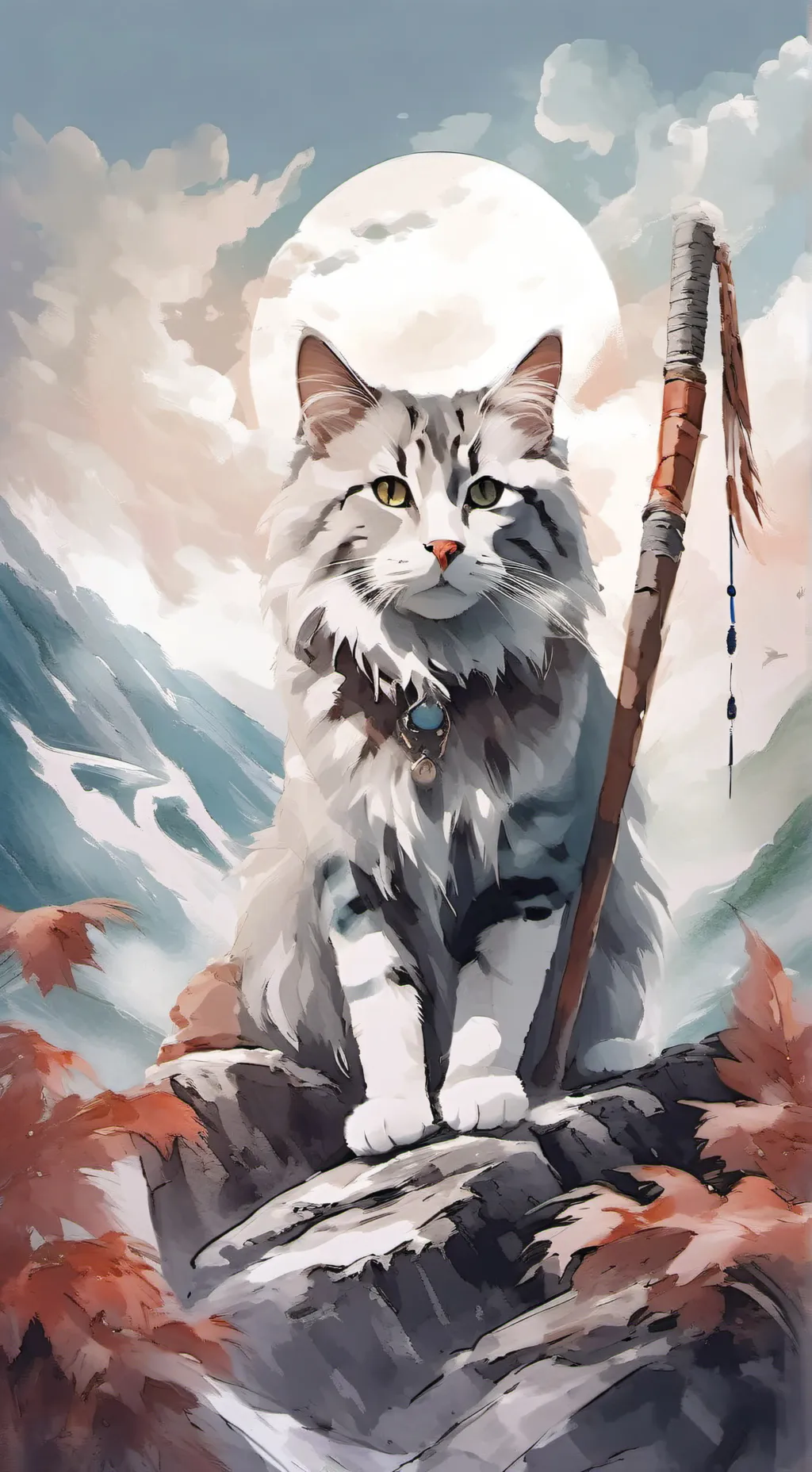 ai character: Cat background