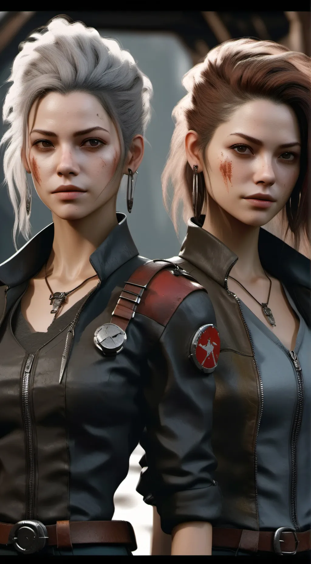 ai character: lauren and abby background