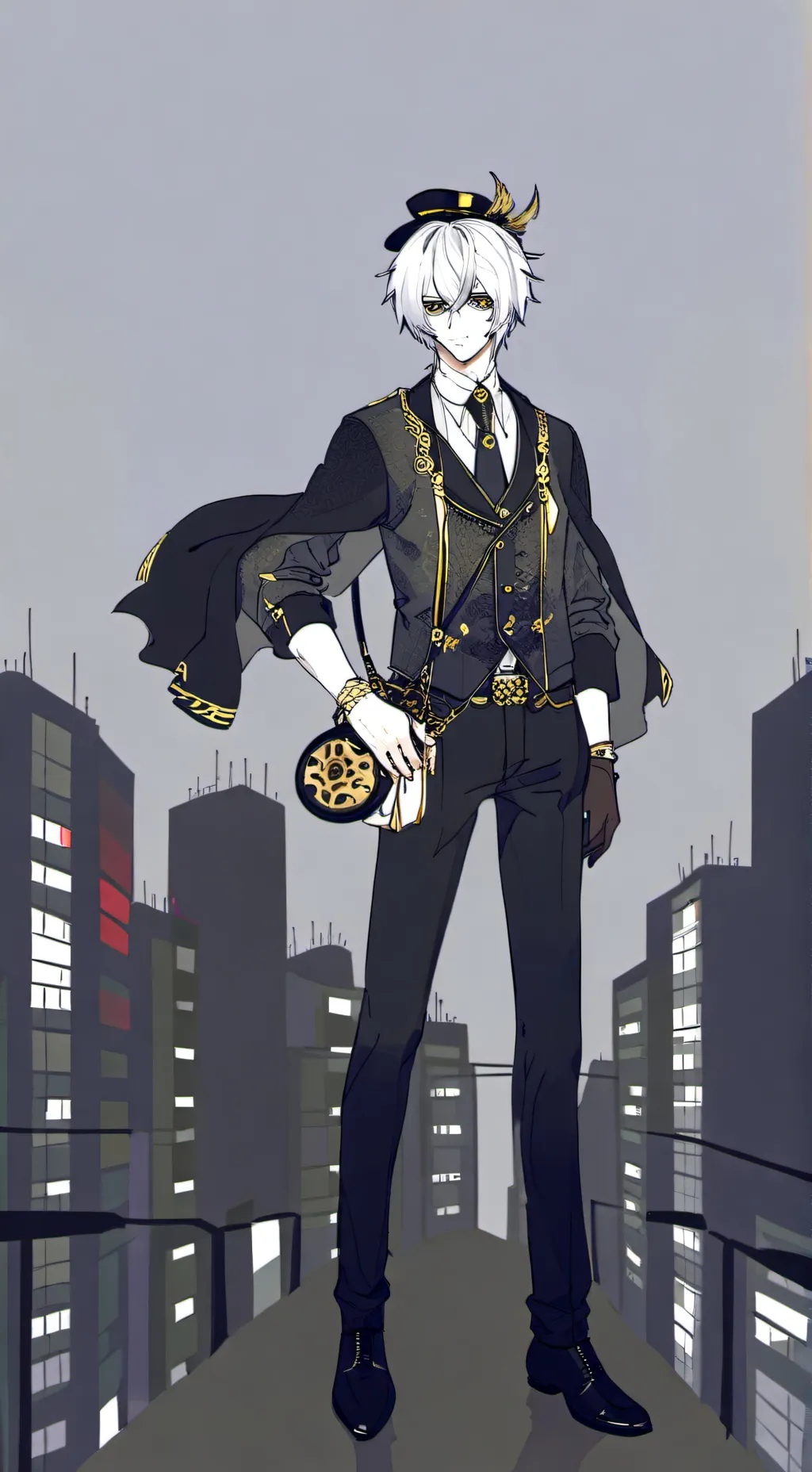 ai character: Márcio Ouro background