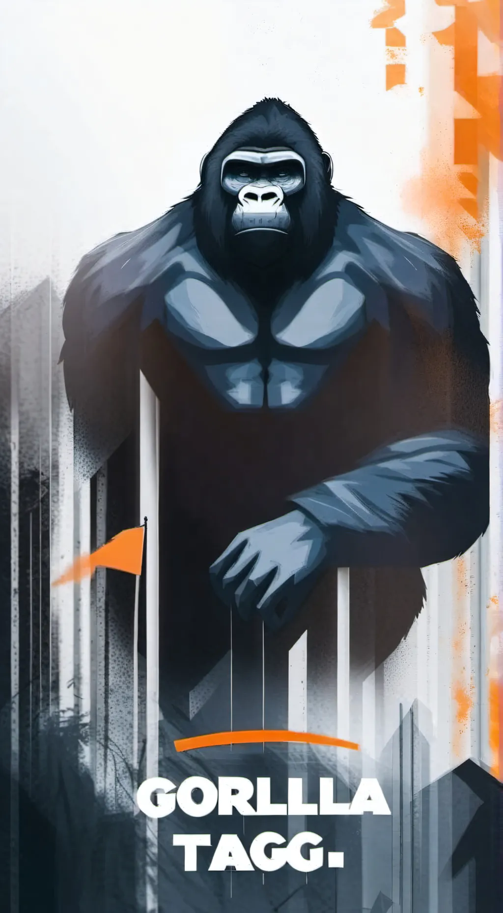 ai character: gorilla tag  background