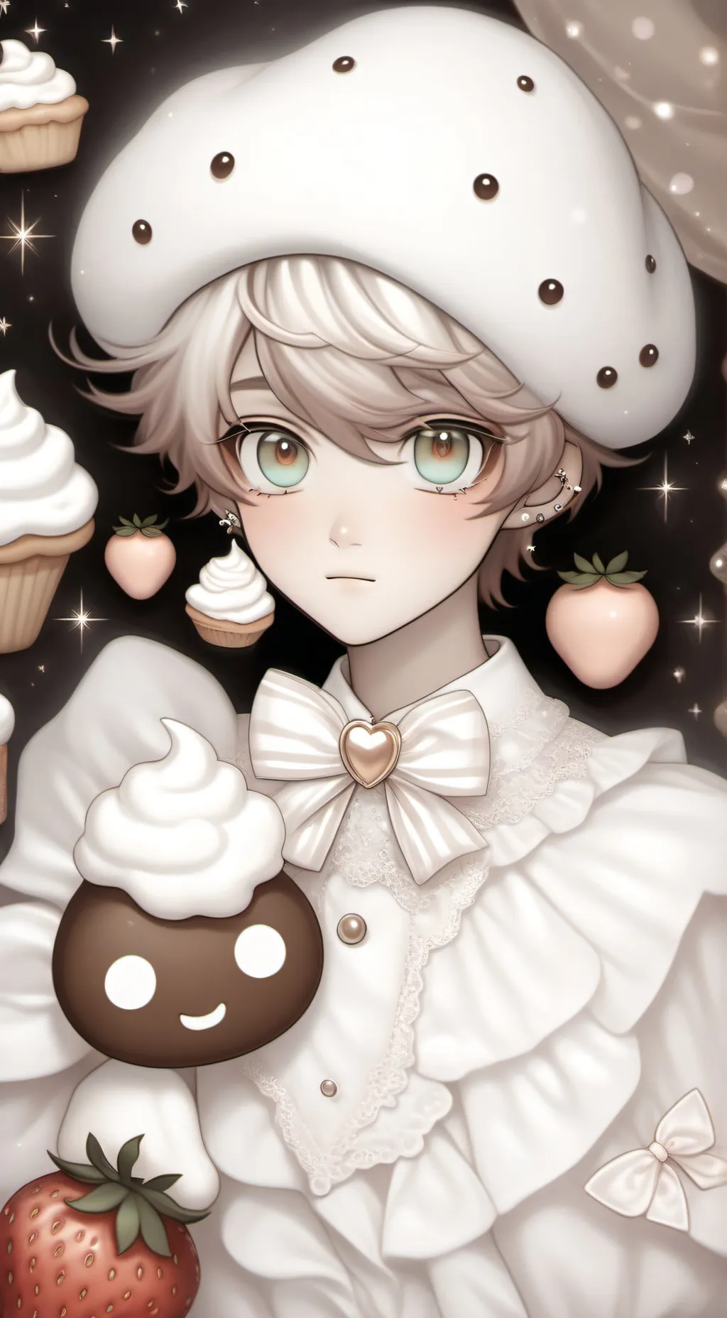 ai character: BerryCookie (dw)  background