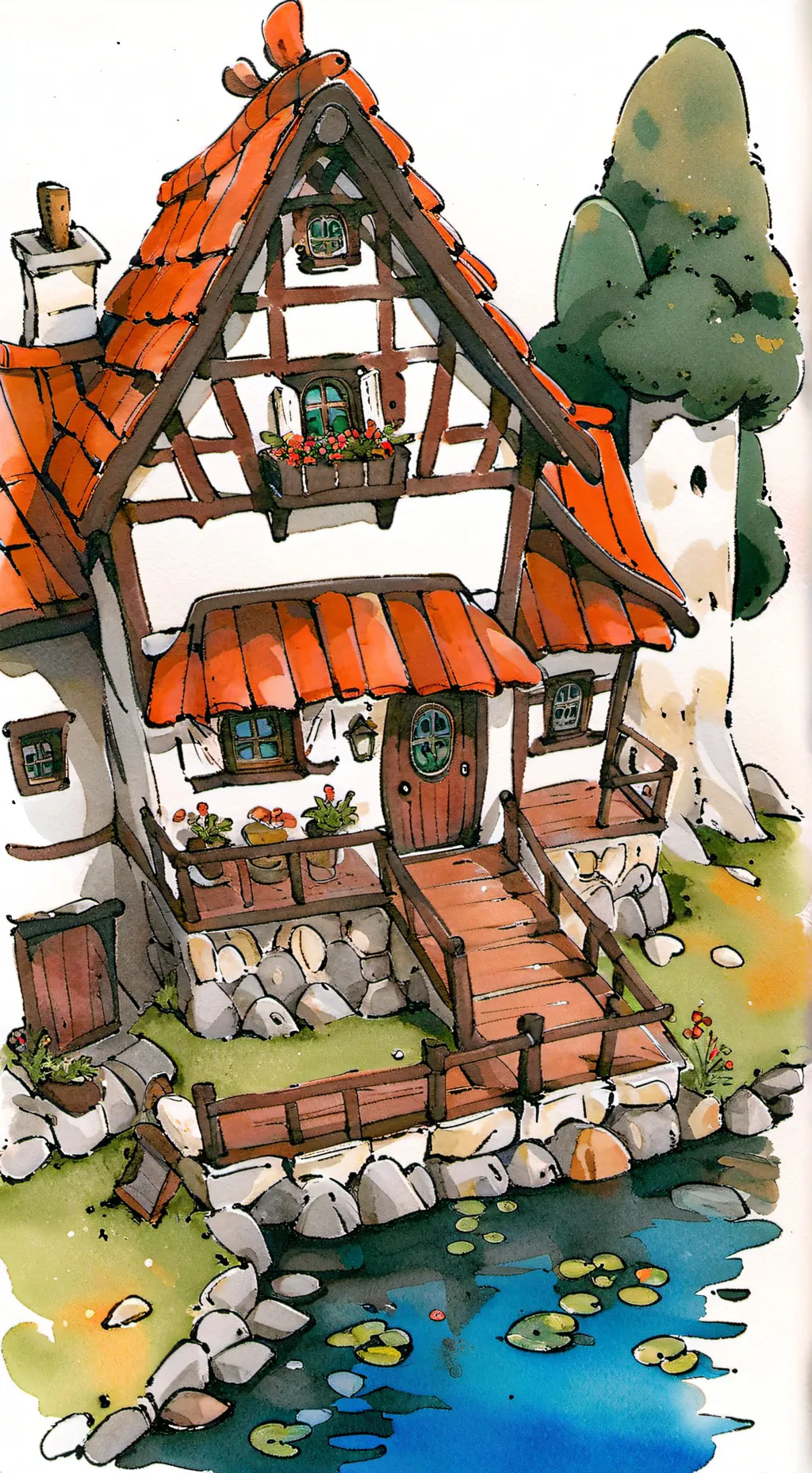 ai character: YouTuber house background