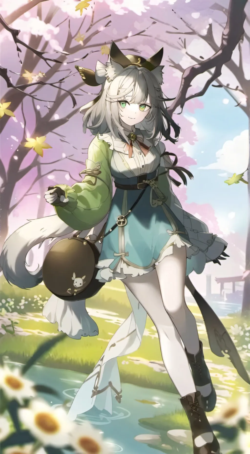 ai character: Tg tf Cat background