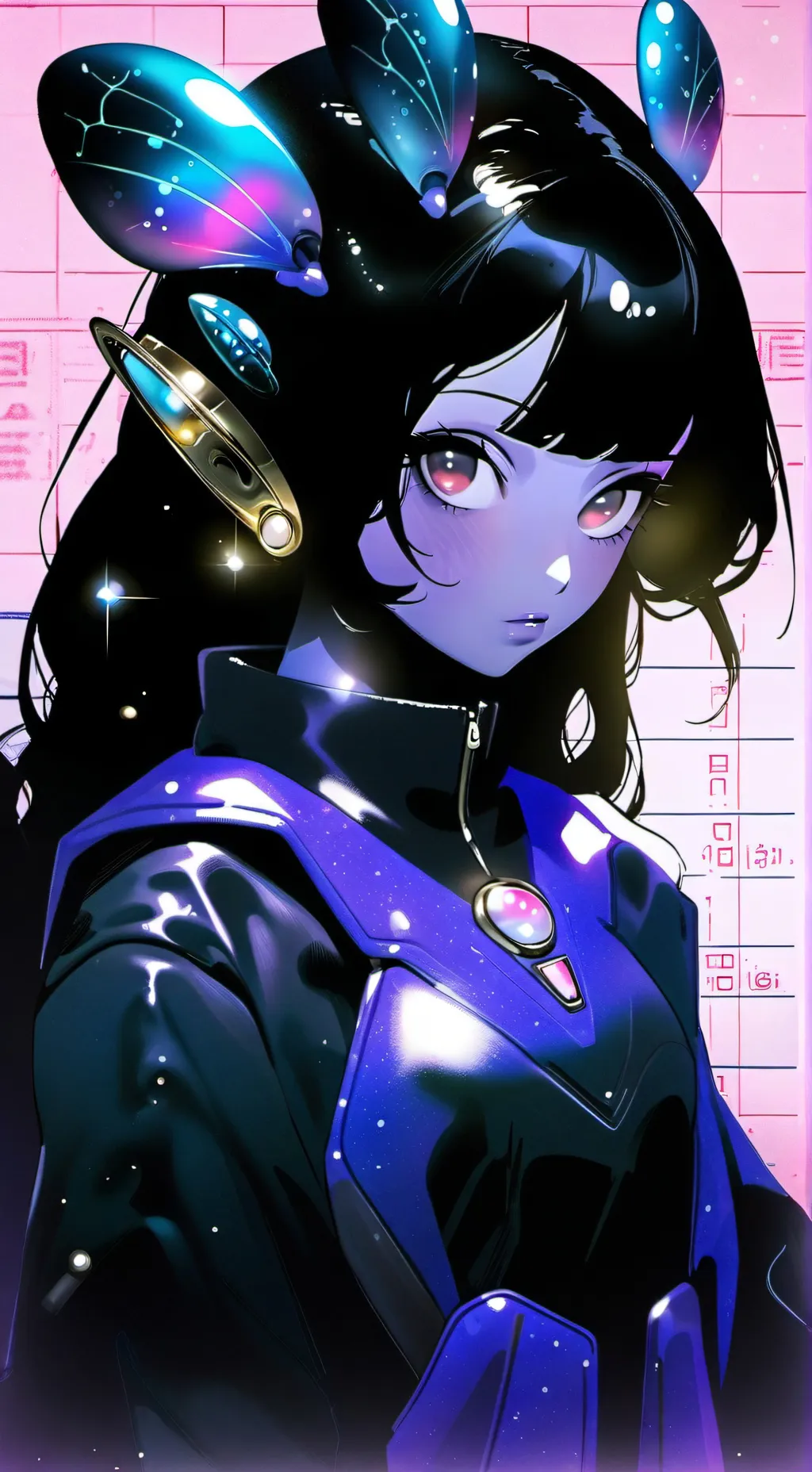 ai character: aurora background