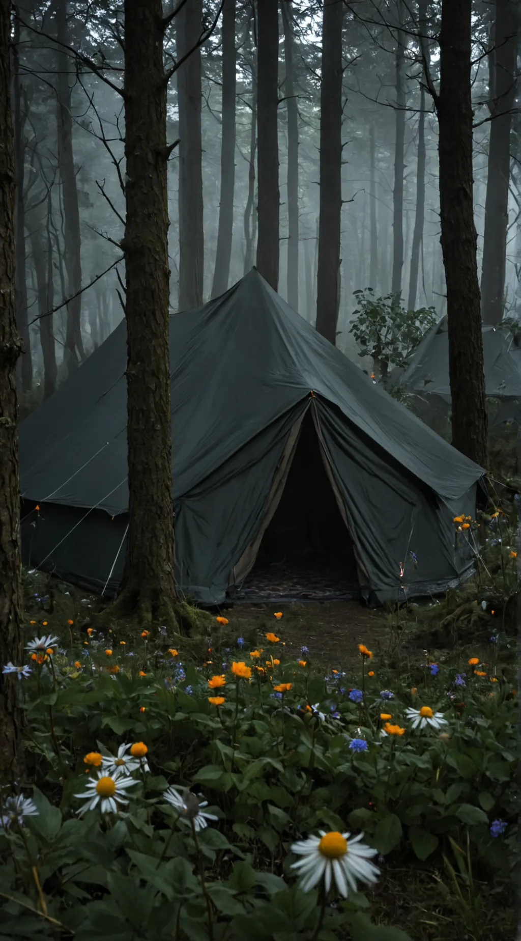 ai character: forest of unknown  background