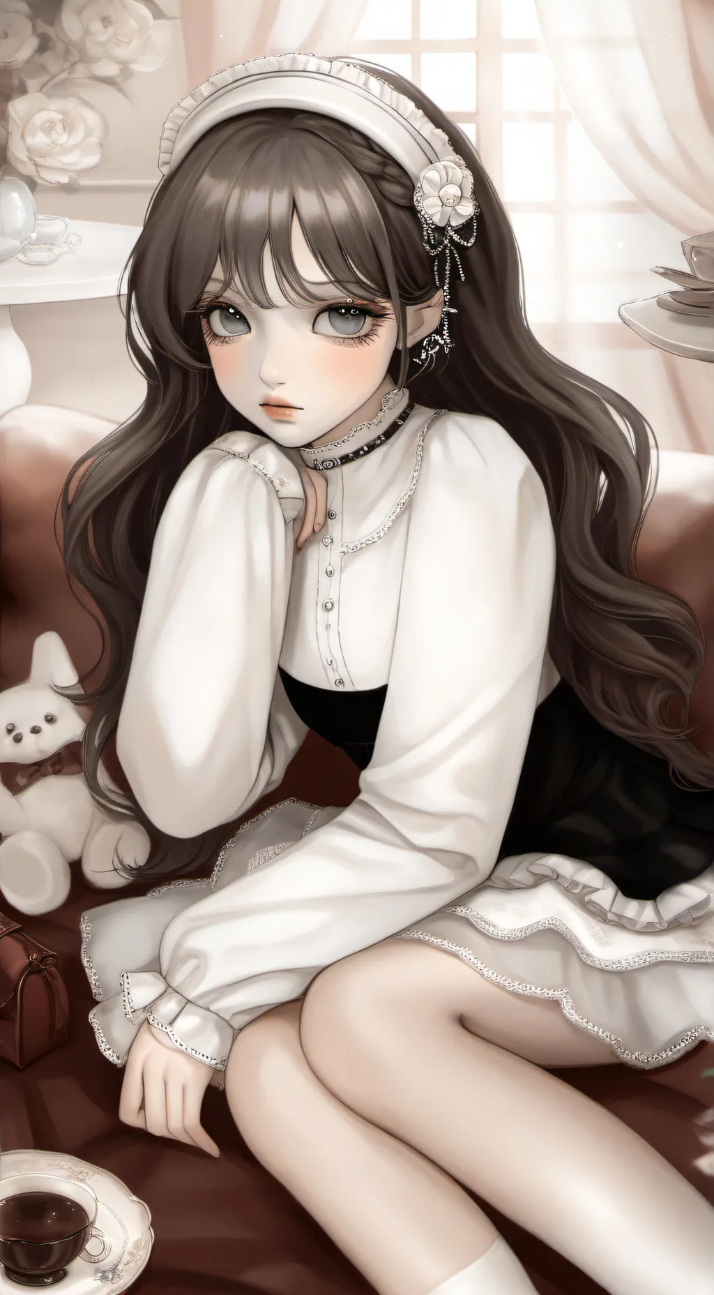 ai character: Vennah🦋.🧿.🥀.👑 background