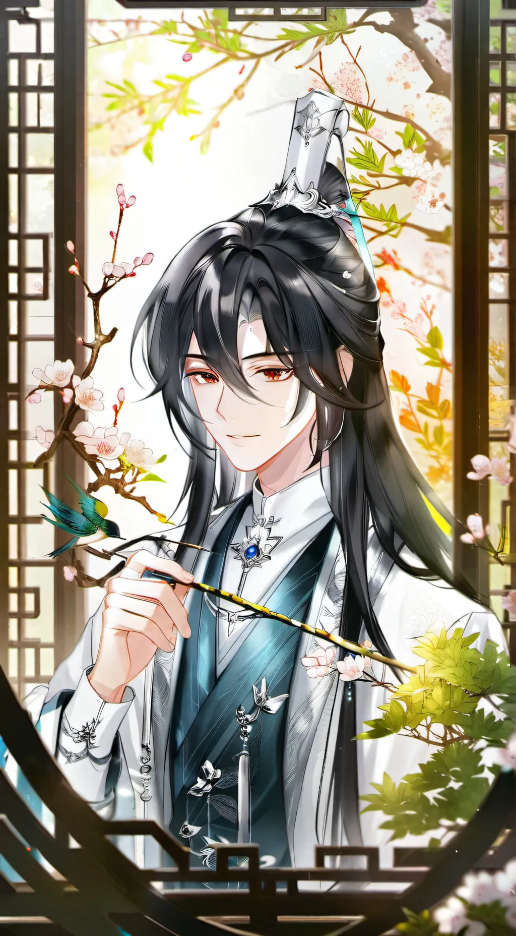 ai character: 长生 background