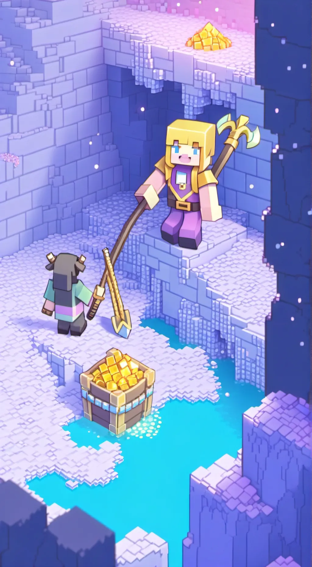 ai character: Minecraft Story background