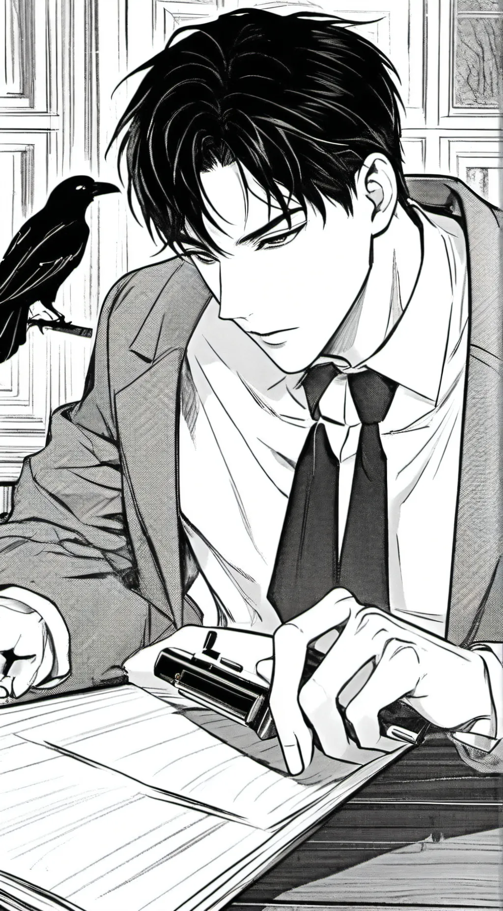 ai character: Asher🔫 background