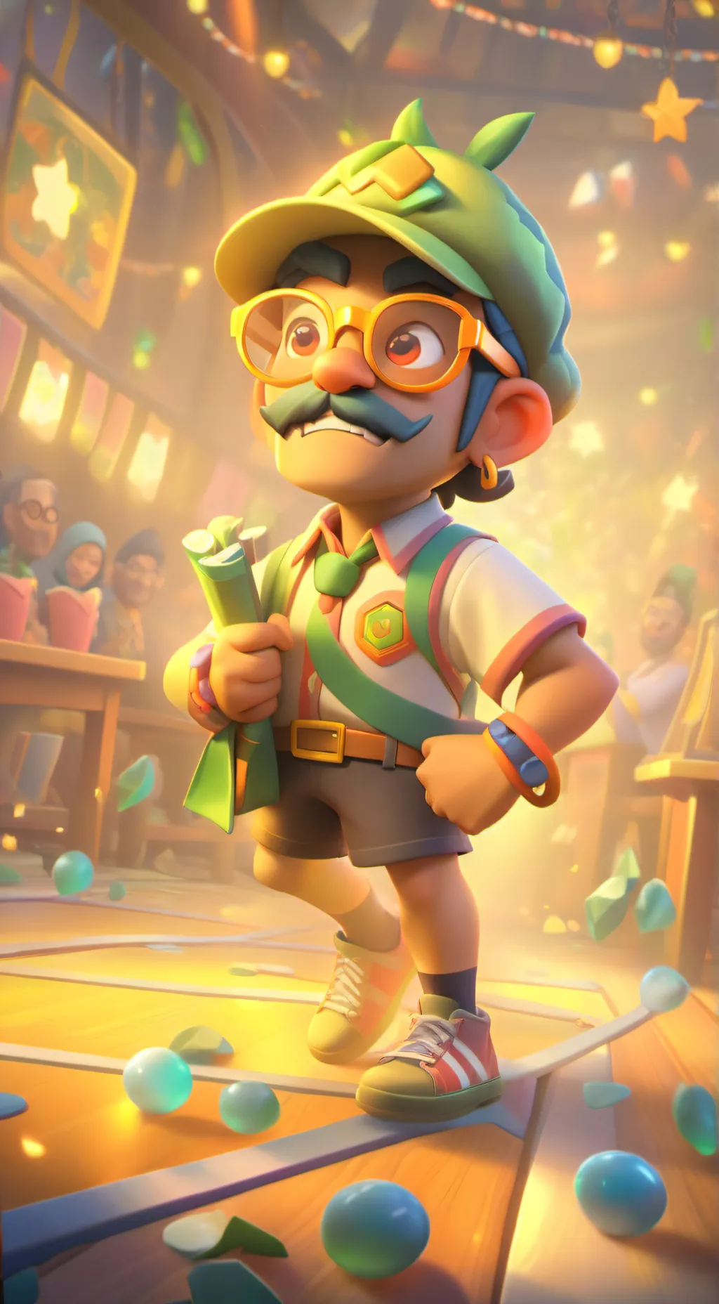 ai character: nerd background