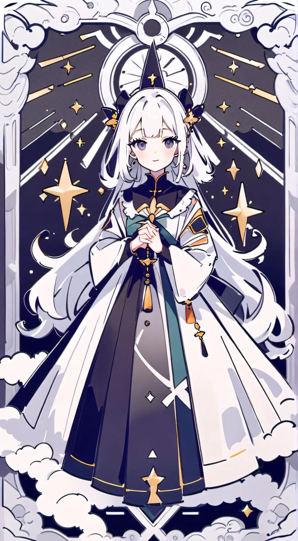 ai character: doodle and arkey background