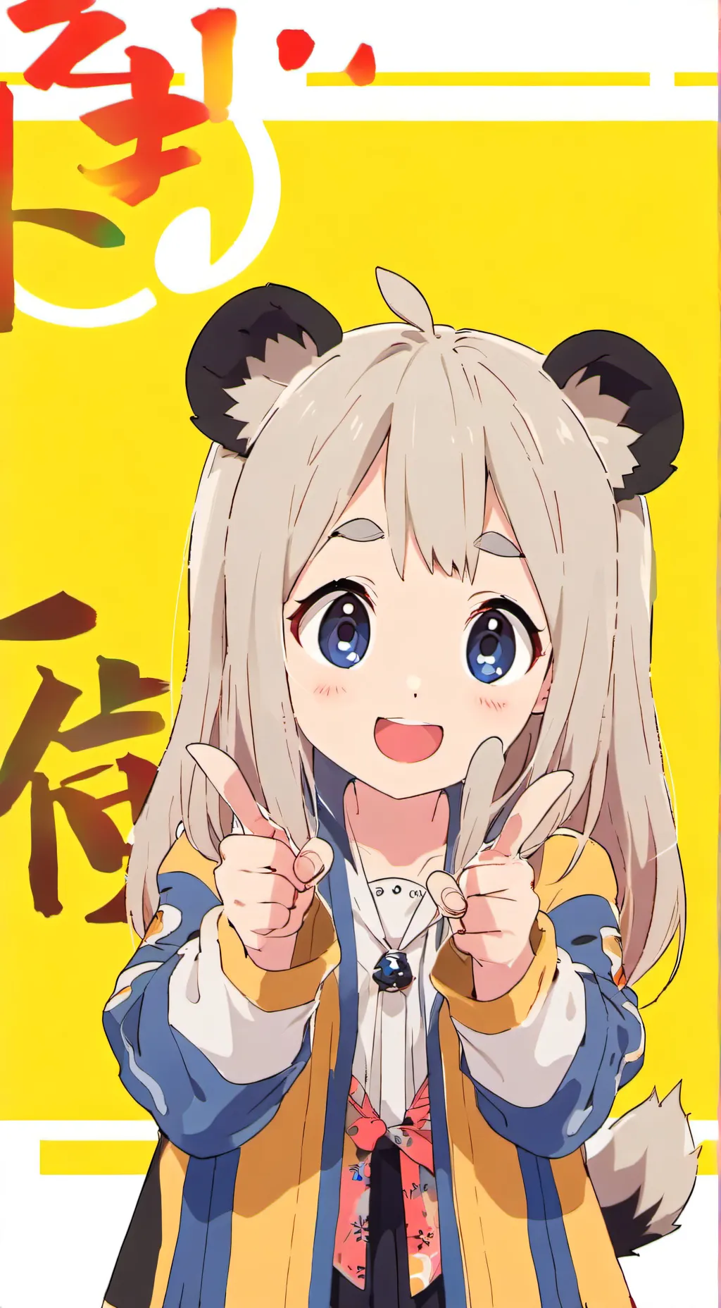 ai character: Blue the cat background