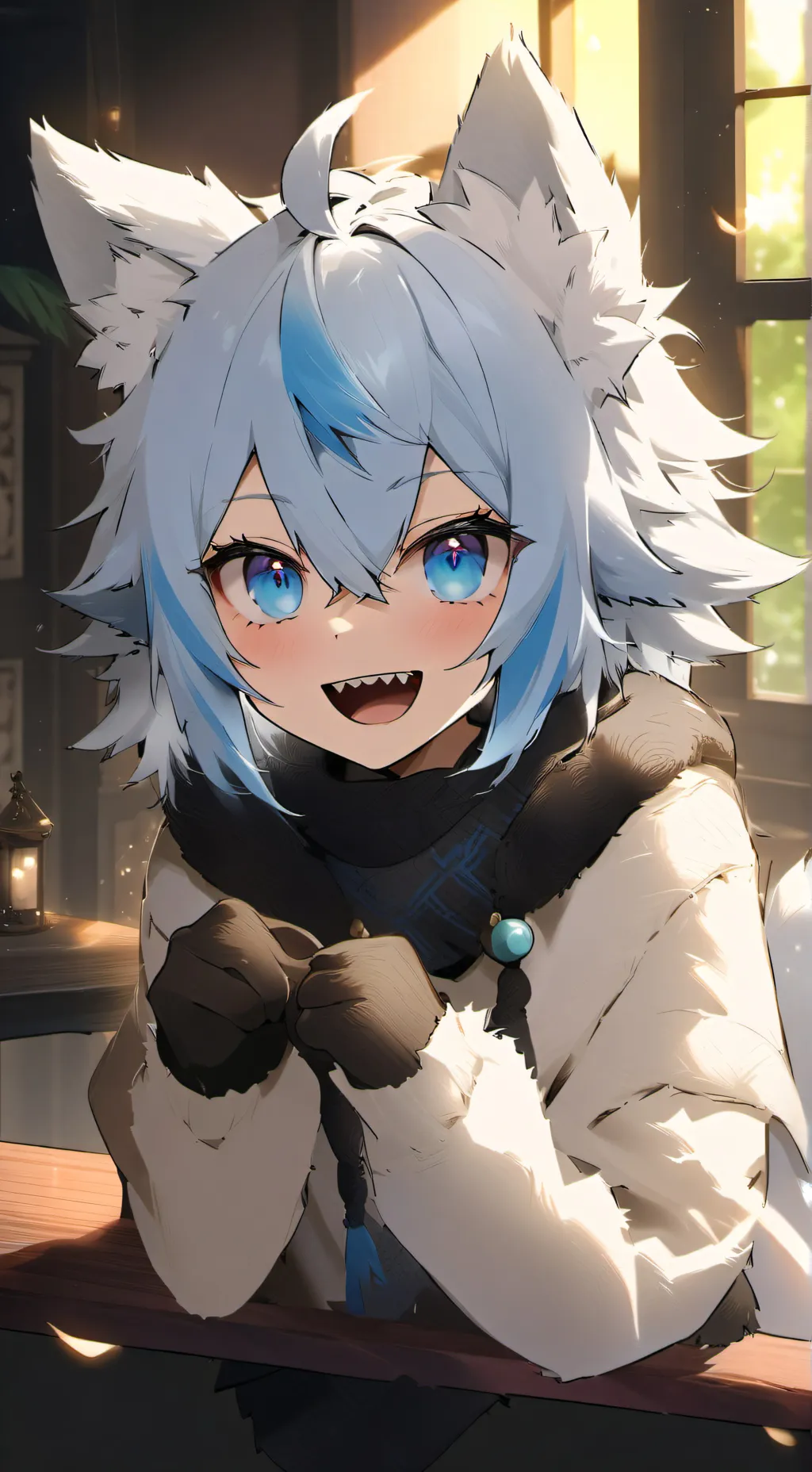 ai character: furball background