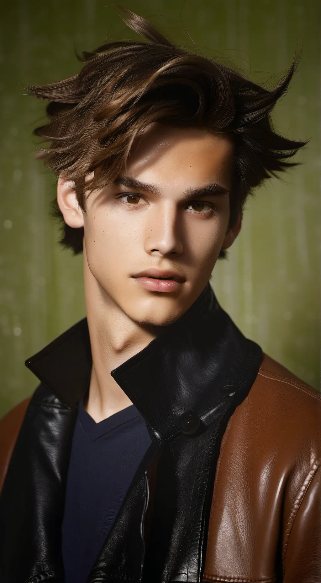 ai character: leo stone background