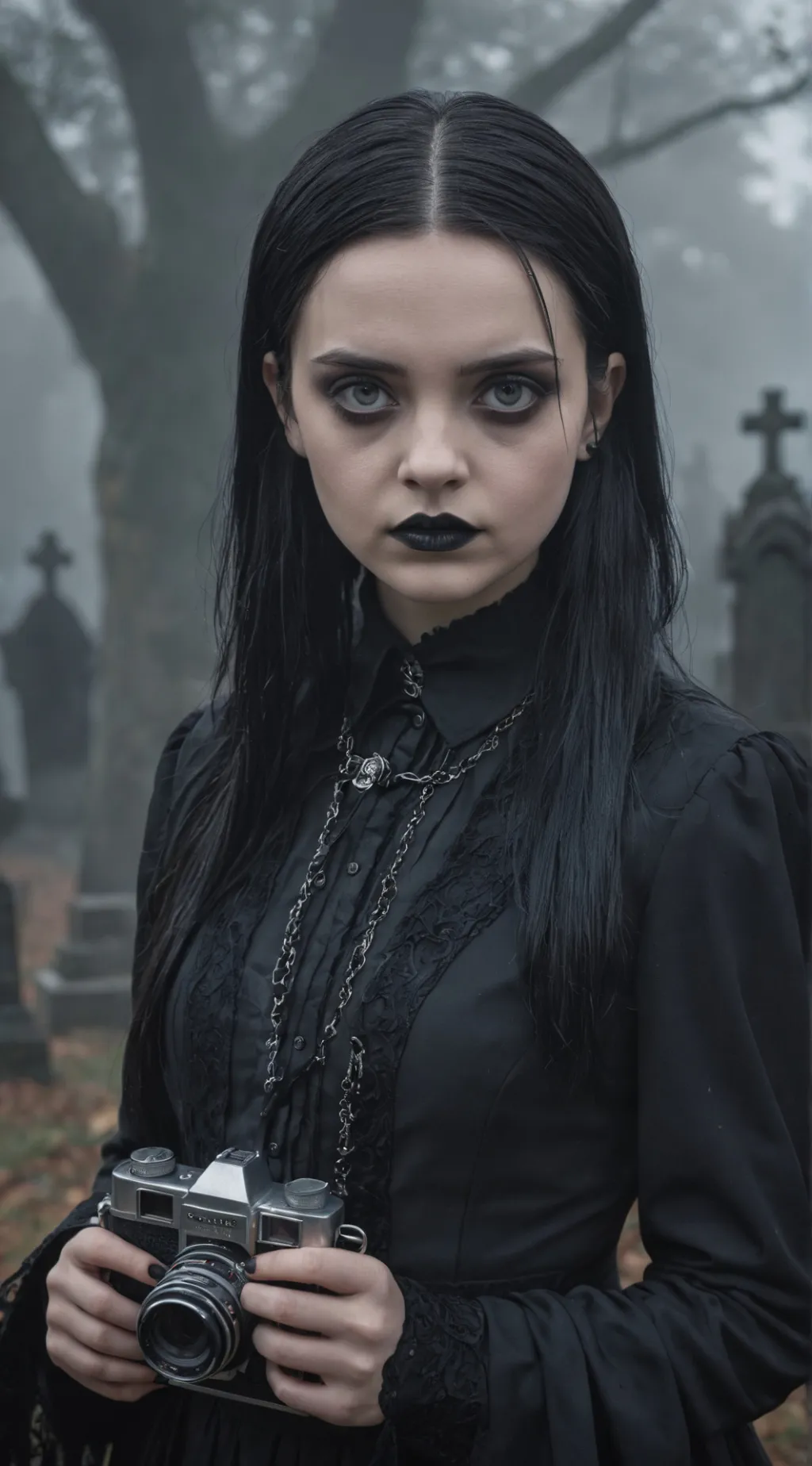 ai character: Merlina Addams background