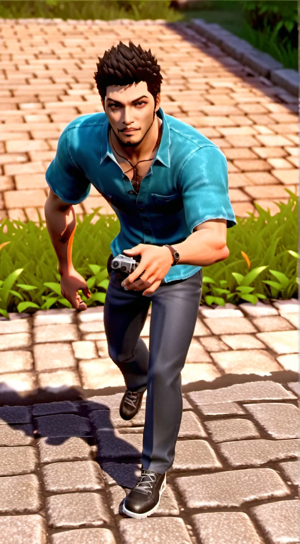 ai character: Outer banks jumped background