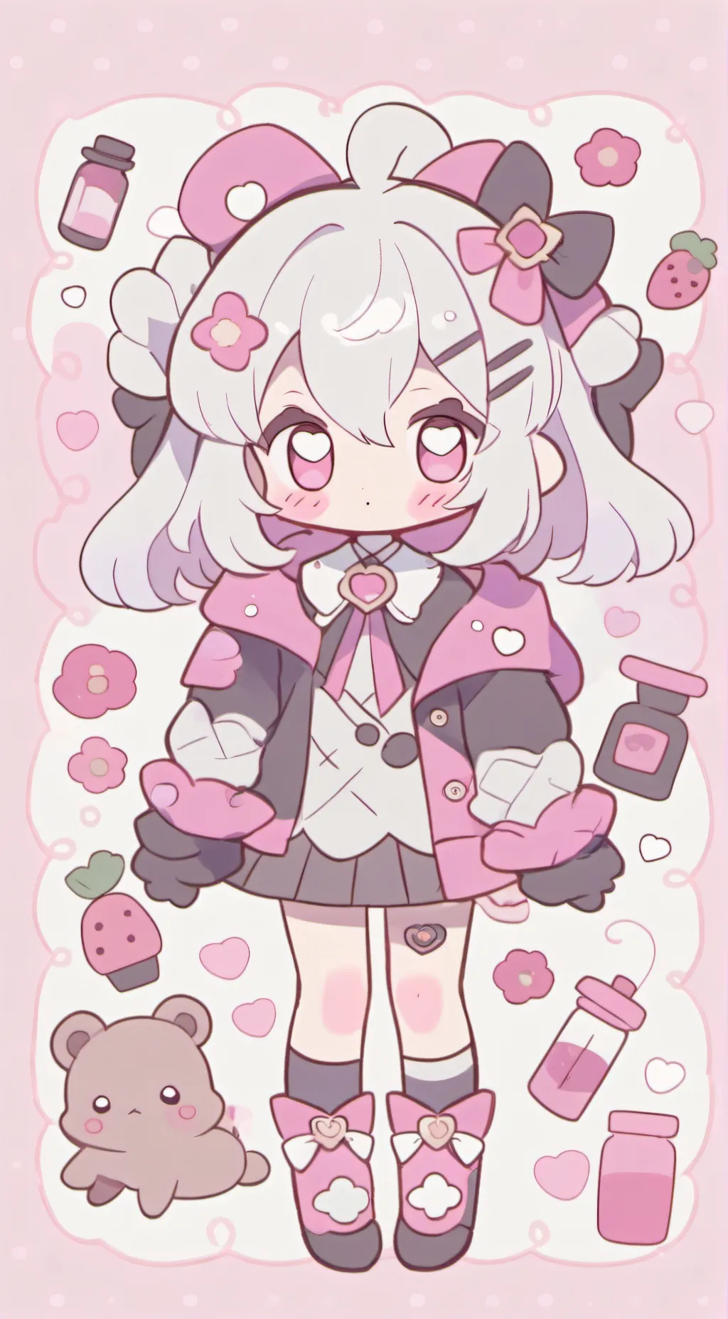 ai character: bodoque pero chica background